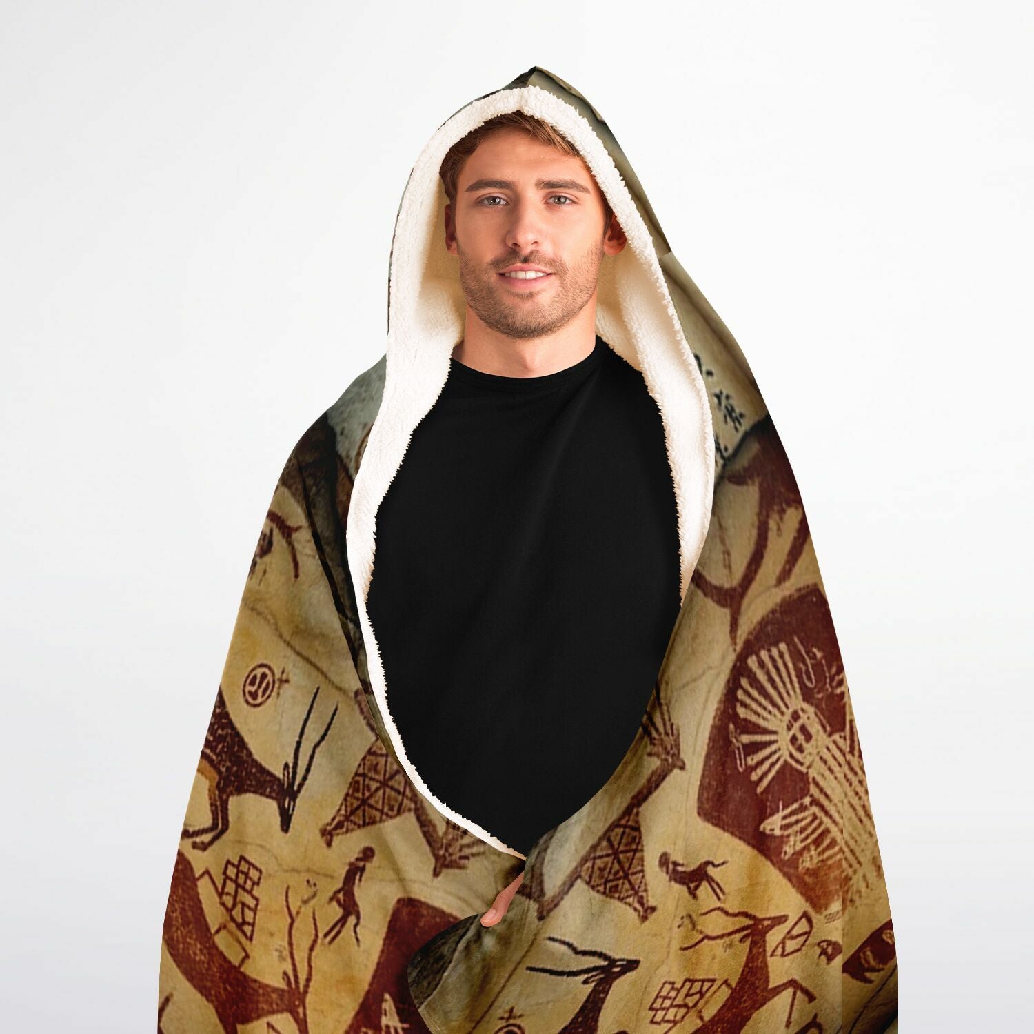 Hooded Blanket Micro Fleece - AOP