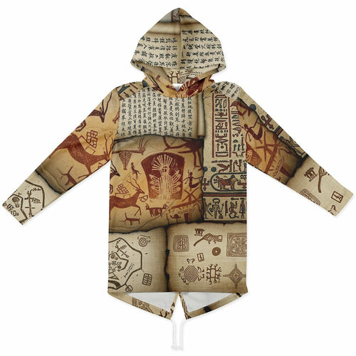 Fashion Elongated Hoodie - AOP