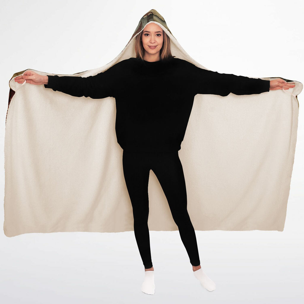 Hooded Blanket Micro Fleece - AOP