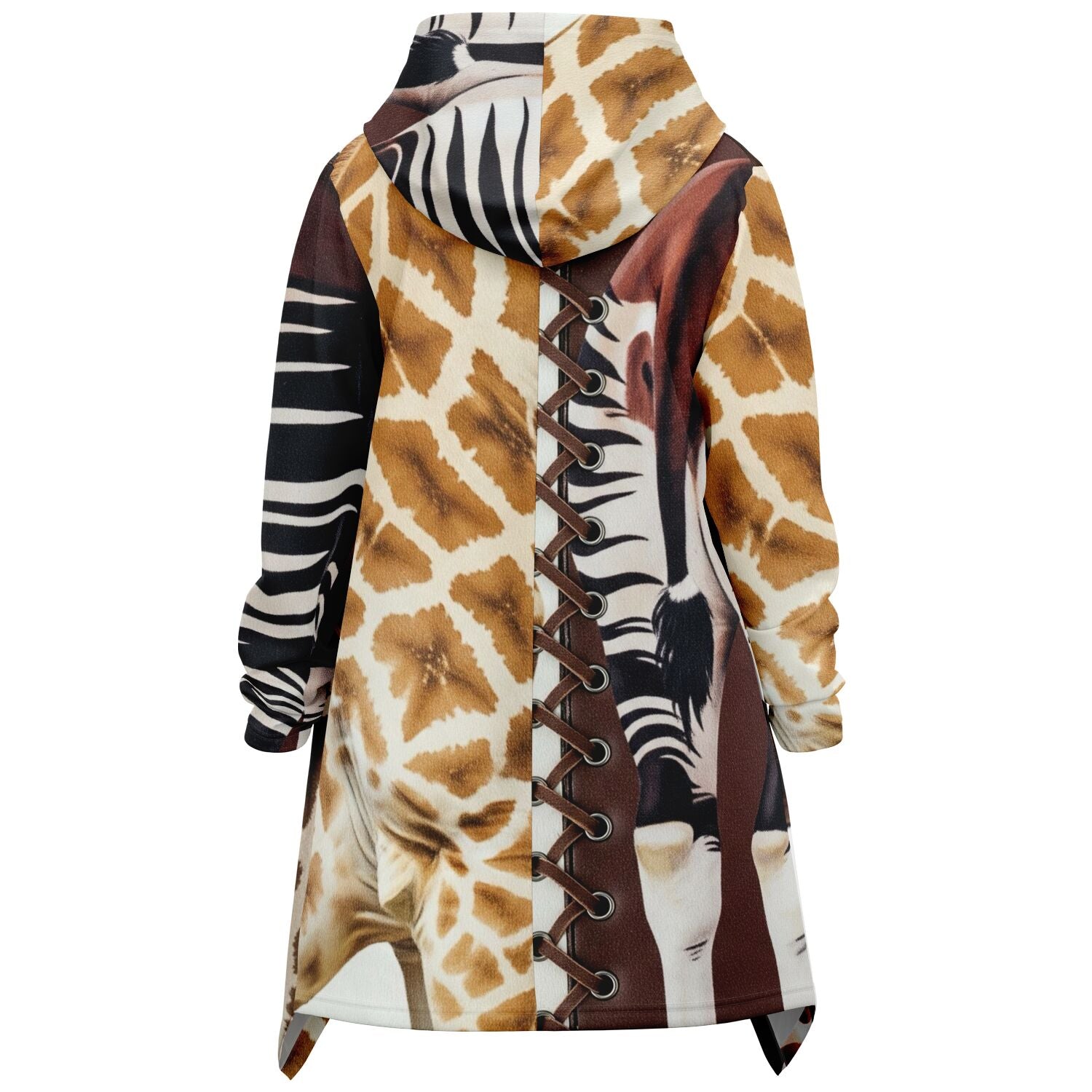 Fashion Elongated Cloak - AOP